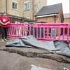 Furious homeowners find their gardens partially collapsed and fissures in the ground 'due to earthshaking construction work for £245m tram line'
