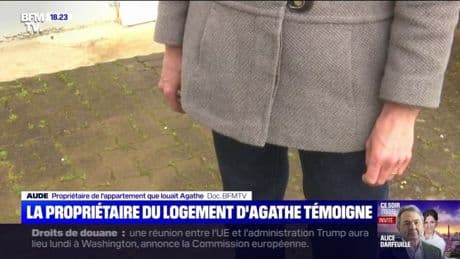 Disparition d'Agathe: "On voit que c'est une personne sérieuse et discrète": Aude, la propriétaire du logement de la jeune femme, témoigne sur BFMTV