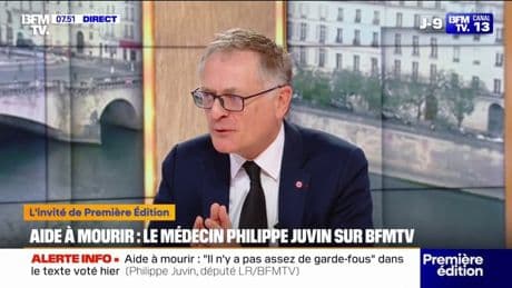 Aide à mourir: "Je suis pour une société qui aide les gens à vivre et pas à mourir", explique Philippe Juvin, qui a voté contre le texte