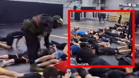 Rusya'da spor salonlarına baskın! Orduya asker topladılar