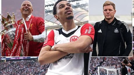 Liverpool clear to sign £80m Hugo Ekitike from Frankfurt as Newcastle DROP OUT of transfer race and move on to Yoane Wissa - which could spell MORE problems for Man United
