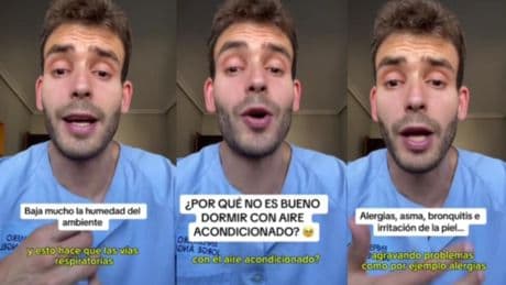 El enfermero Jorge Ángel desvela por qué no debemos dormir con el aire acondicionado: ''No es bueno para la salud''