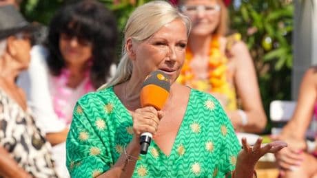 Andrea Kiewel im "ZDF-Fernsehgarten": Emotionale Worte für Stefan Mross