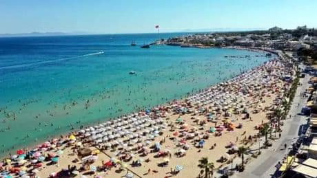 Kuşadası ve Didim'de deniz suyu sıcaklığı