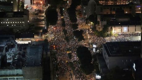 Großdemonstration in Israel für Geisel-Befreiung