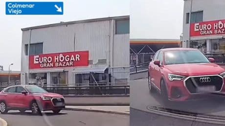 Un conductor invade todo el carril del sentido contrario en una curva sin visibilidad en Colmenar Viejo y casi se lleva por delante al coche que llegaba por esa calle: “La dirección prohibida salió del grupo”