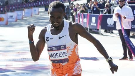 Marathonloper Nageeye gaat zijn titel verdedigen in New York