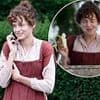 Emma Corrin is seen for the first time as Elizabeth Bennet on the set of Netflix's Pride and Prejudice