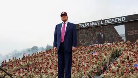 Fort Bragg soldiers behind Trump during speech were screened for loyalty and appearance, report says: ‘No fat soldiers’