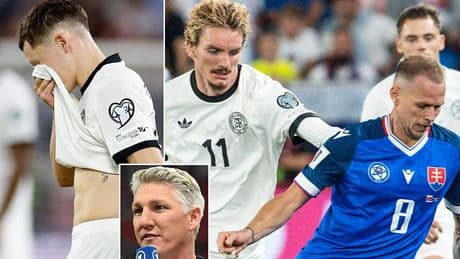 Furious Bastian Schweinsteiger blasts Germany after their surprise 2-0 defeat by Slovakia - as he tears into Florian Wirtz, Nick Woltemade and Co
