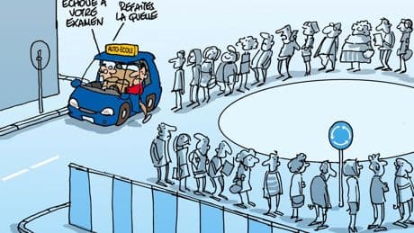 Examen du permis de conduire, l’embouteillage qui désespère les candidats