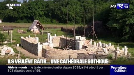 Ils veulent construire une cathédrale gothique avec des techniques de l'époque à La Lande-de-Fronsac, en Gironde
