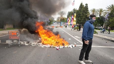 Stephen Miller calls mass LA protests against ICE raids an ‘insurrection’ as unrest continues