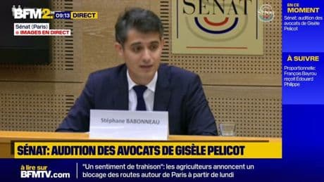 "Il y a des raisons d'avoir un véritable espoir": Stéphane Babonneau, l'un des avocats de Gisèle Pelicot, s'exprime devant le Sénat après le procès des viols de Mazan