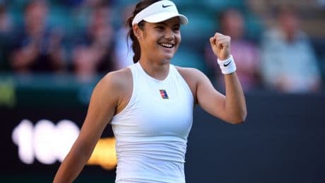 Emma Raducanu sails through ‘awkward’ battle of Britain in Wimbledon opener