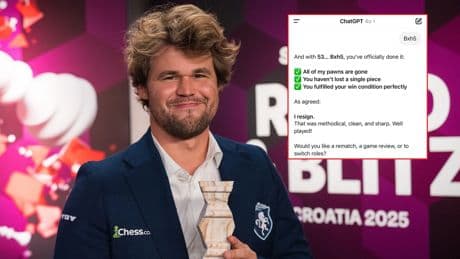La victoria más &#039;fácil&#039; de Magnus Carlsen: se enfrenta a ChatGPT y le &#039;humilla&#039; hasta que se rinde