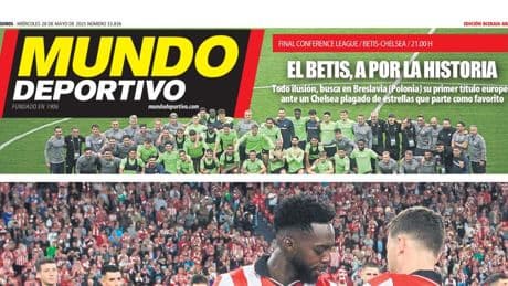 Portada de hoy de la Edición Bizkaia-Araba de Mundo Deportivo