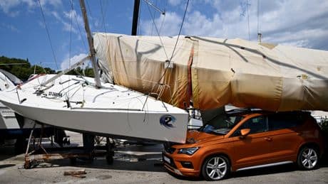 Freak hailstorm batters Croatia as wildfires rage in Balkan countries