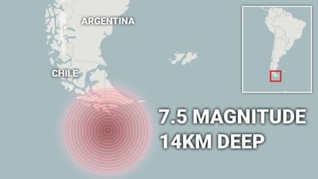 Huge 7.5-magnitude earthquake off coast of Argentina sparks tsunami alert