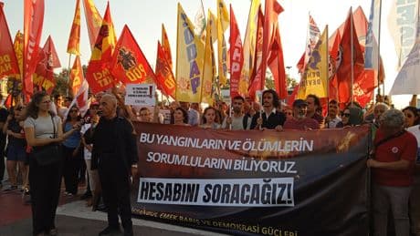 Orman yangınında ölen yurttaşlar için İstanbul'da eylem: “10 can kaybettik, sorumlu yok!”