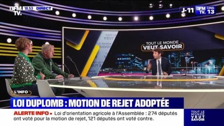 Loi Duplomb : motion de rejet adoptée - 26/05