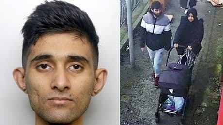 Husband who stabbed estranged wife in street as she pushed their baby in pram jailed for 28 years