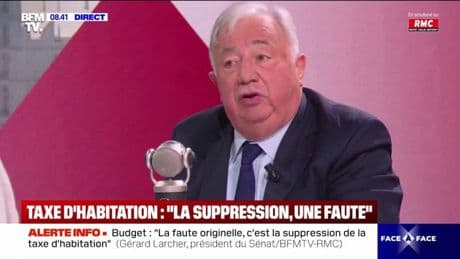 Budget: "La faute originelle, c'est la suppression de la taxe d'habitation", estime Gérard Larcher, président du Sénat
