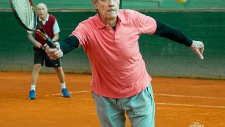 Ramón Arcusa: el campeonato para mayores de 85 años del más dinámico del dúo