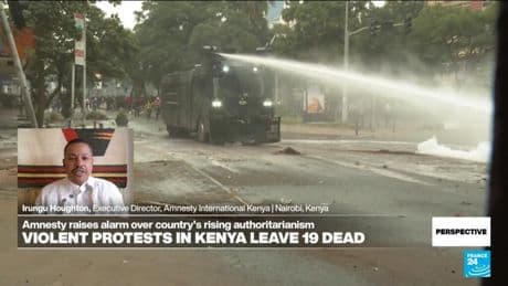 Amnesty International denounces 'repressive policing' in Kenya after deadly protests