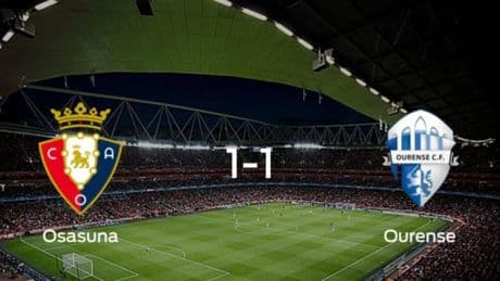 Osasuna Promesas salva un punto ante el Ourense (1-1)