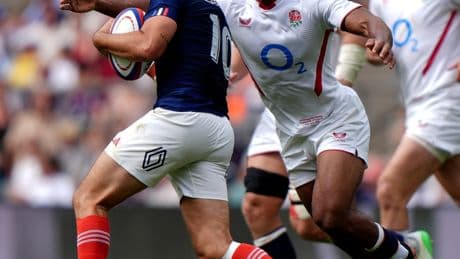 Immanuel Feyi-Waboso sees red as England XV suffer last-gasp defeat by France in thriller