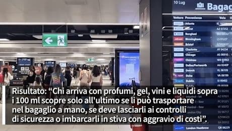 Caos sui liquidi in aereo, consumatori in rivolta: rincari fino a 130 euro