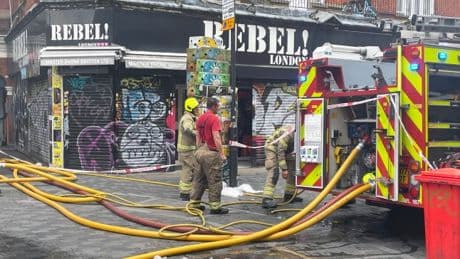 Huge flames force Brixton Underground station to close while firefighters tackle blaze