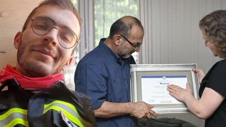 Yangın şehidinin diploması ailesine verildi
