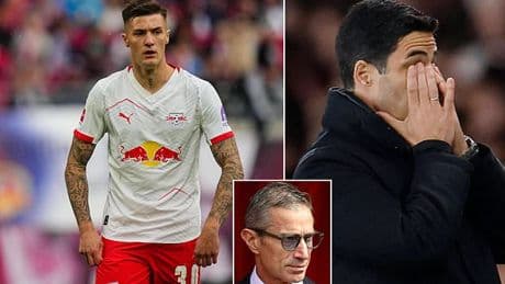 Arsenal's £70m move for RB Leipzig's Benjamin Sesko 'hits stumbling block as Gunners grow frustrated' in attempts to strengthen in attack