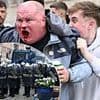 Chaos in Wroclaw: Chelsea fan is set upon by Betis supporters as Conference League build up turns violent with 10s of thousands descending on the city - and 28 arrested