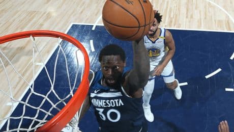 Timberwolves wallop Warriors to even series at game apiece behind big night from Julius Randle