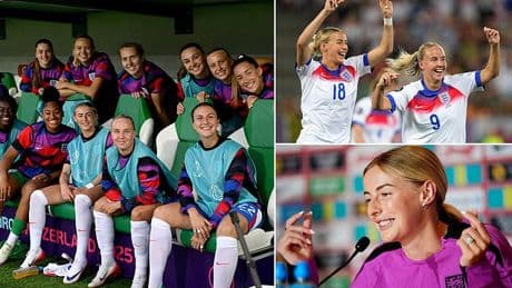 Revealed: The secret WhatsApp group clique reason behind Lionesses' new 'clicking' celebration at the Euros - which has even confused team-mates