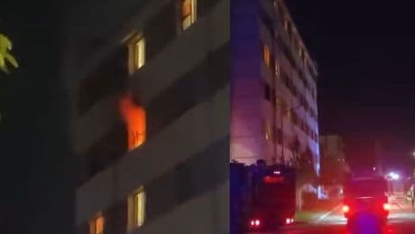 Bursa’da öğrenci yurdunda yangın çıktı