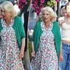 Queen Camilla looks fresh in florals as she enjoys a day out shopping with her daughter and granddaughter