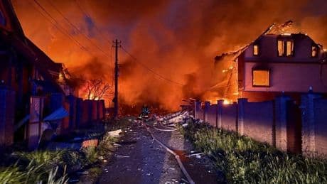 Nato scrambles fighter jets as Putin launches 2nd night of massive strikes on Kyiv leaving at least 7 dead