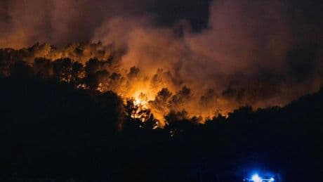 Un muerto en el mayor incendio del verano en Francia, que ha cerrado la autopista que conduce a La Jonquera