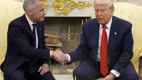 A photo of a football game and golf gear: What Canada's gifts to Trump say about a 'relationship reset'