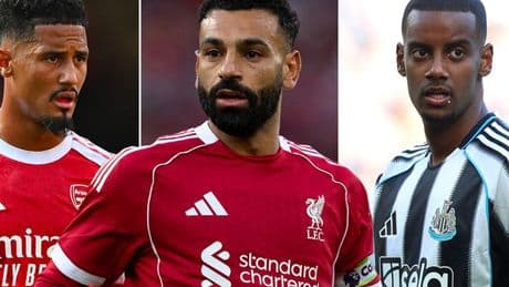 PFA Premier League Team of the Year with Liverpool and Arsenal stars dominating