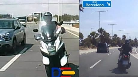 Cientos de personas 'estallan' de furia al ver los múltiples adelantamientos temerarios de un motorista en Barcelona: “Es un peligro en la carretera”