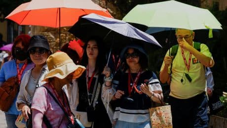 Severe heatwave hits southern Europe pushing temperatures above 40C