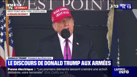 Discours de Donald Trump: "J'ai reconstruit cette armée", indique le président américain