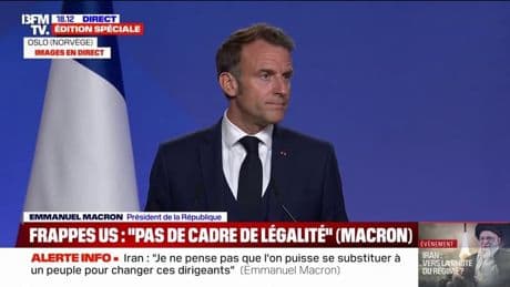 Guerre Israël/Iran: "Je ne pense pas qu'on puisse se substituer à un peuple pour changer ses dirigeants", déclare Emmanuel Macron