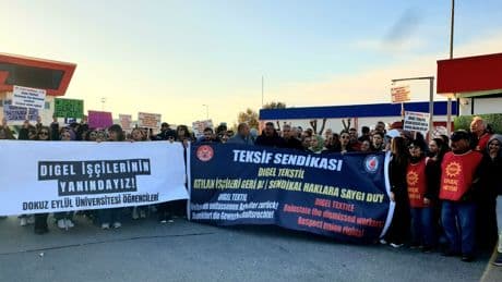 DIGEL Tekstil işçilerine güçlü destek: Üniversite öğrencileri ve Emek Partisinden ziyatet