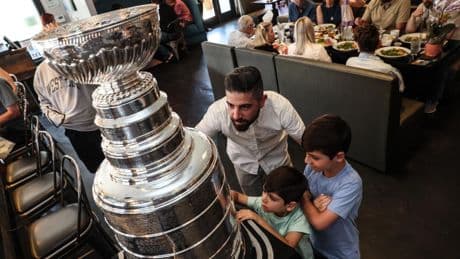 Hockey helped Nareg Dekermenjian bond with his students, earning him a Stanley Cup visit